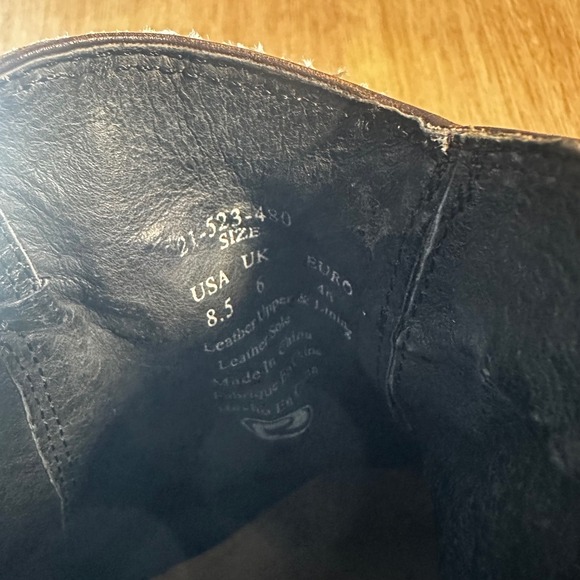 Roper Womens Western Ankle Boots Pointed Toe Dark Brown Leather Embossed 8.5 - Picture 6 of 9